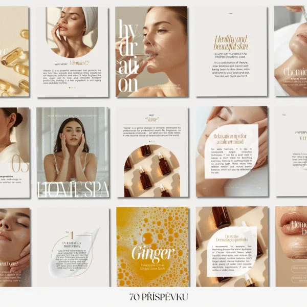 Beauty šablony pro Instagram v Canvě – ukázka 2