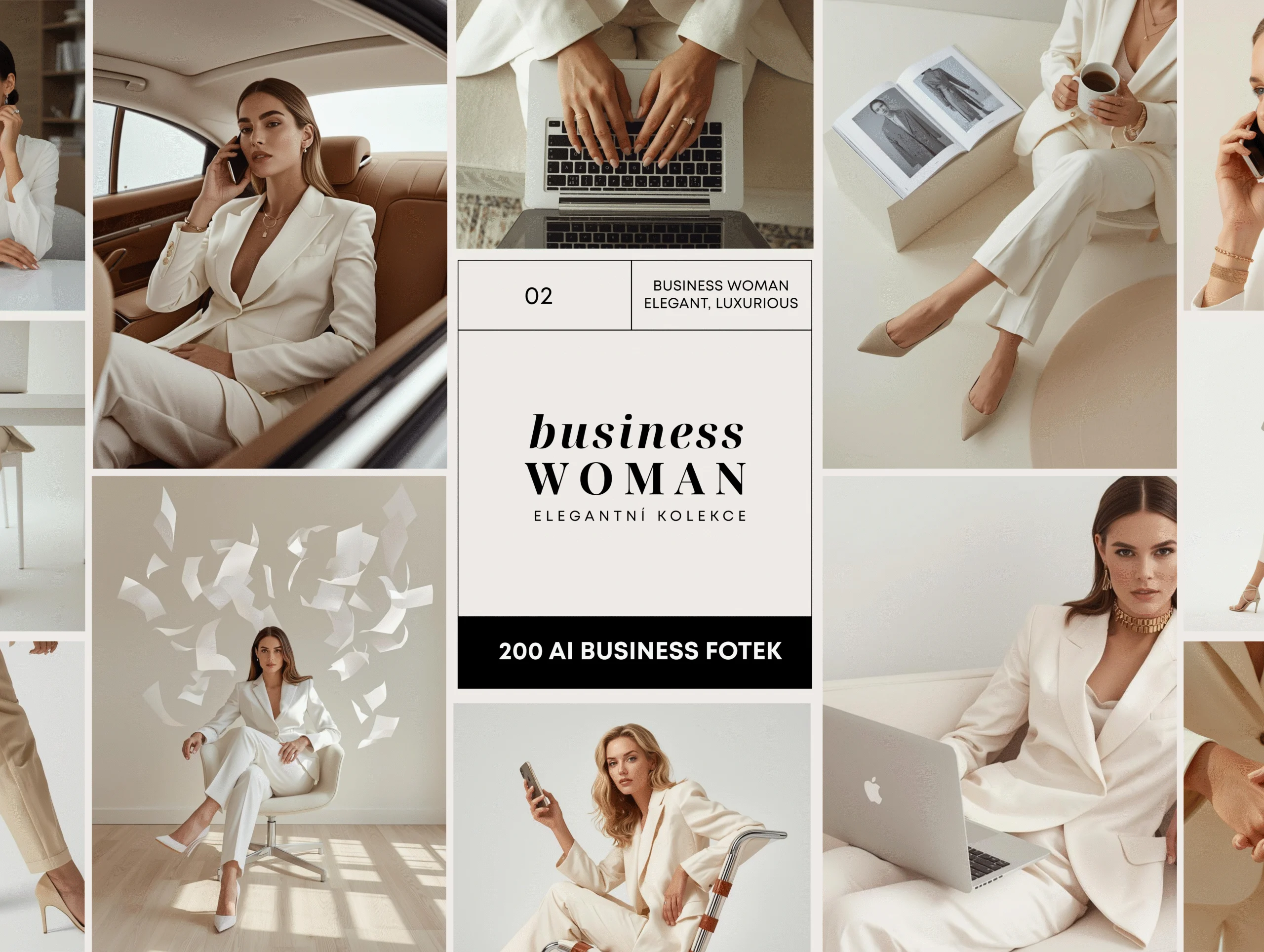 AI byznys fotografie žen off white