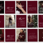 Vánoční šablony pro Instagram | feed a stories