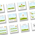 Instagram šablony pro restaurace a kavárny – 30 Canva postů (oranžovo-bílý styl)