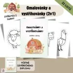 Omalovánky a vystřihovánky – farma