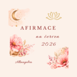 Afirmace na červen 2026 MINI – jemný PDF rituál pro klid, důvěru a nový směr (3 strany)