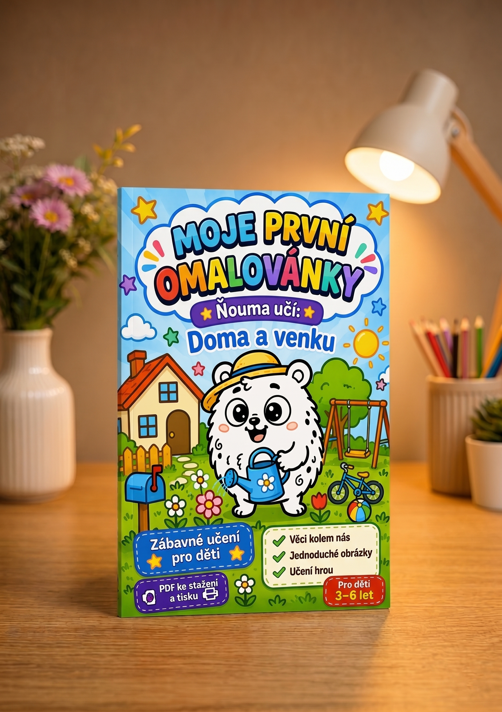 doom Ňouma učí: Omalovánky – Doma a venku A-Ž - Obrázek 1