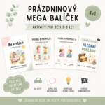 Prázdninový balíček aktivit pro děti 3–8 let | Na cesty, komunikace a hledání pokladu