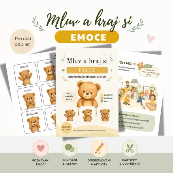 Emoce pro děti – kartičky a pracovní listy
