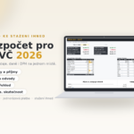 Rozpočet pro OSVČ 2026 – Excel tabulka na příjmy, výdaje, daně a DPH