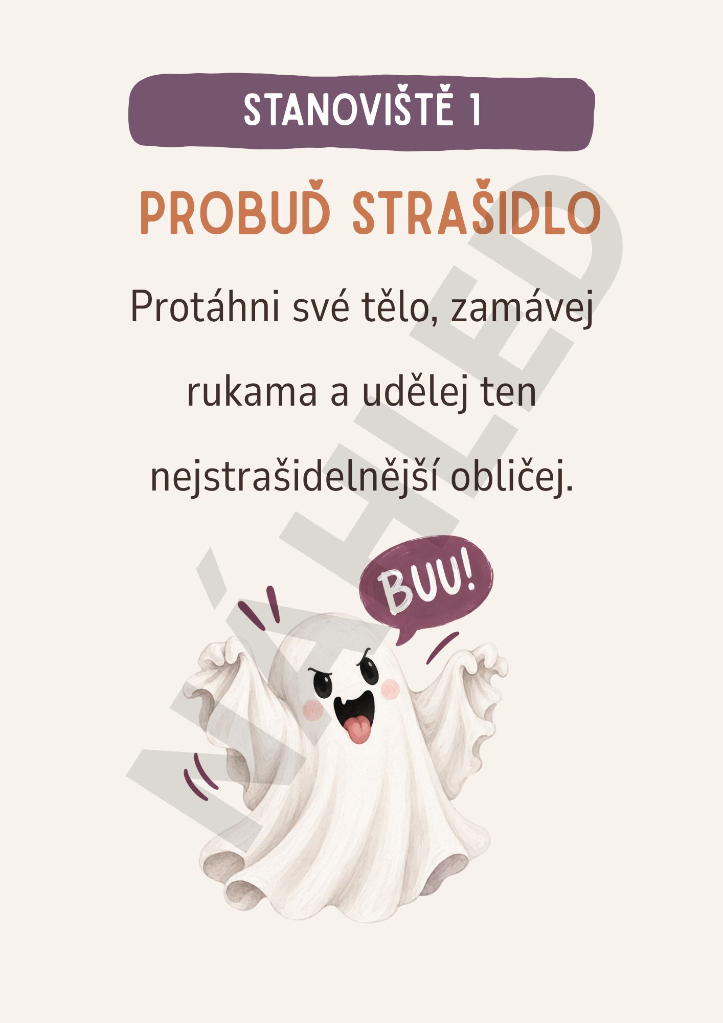 Halloween stezka pro děti – 10 stanovišť
