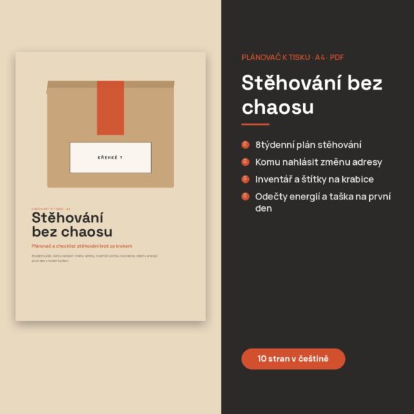 Checklist stěhování k tisku