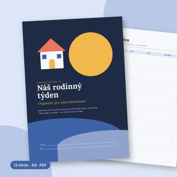 Rodinný organizér a týdenní plánovač