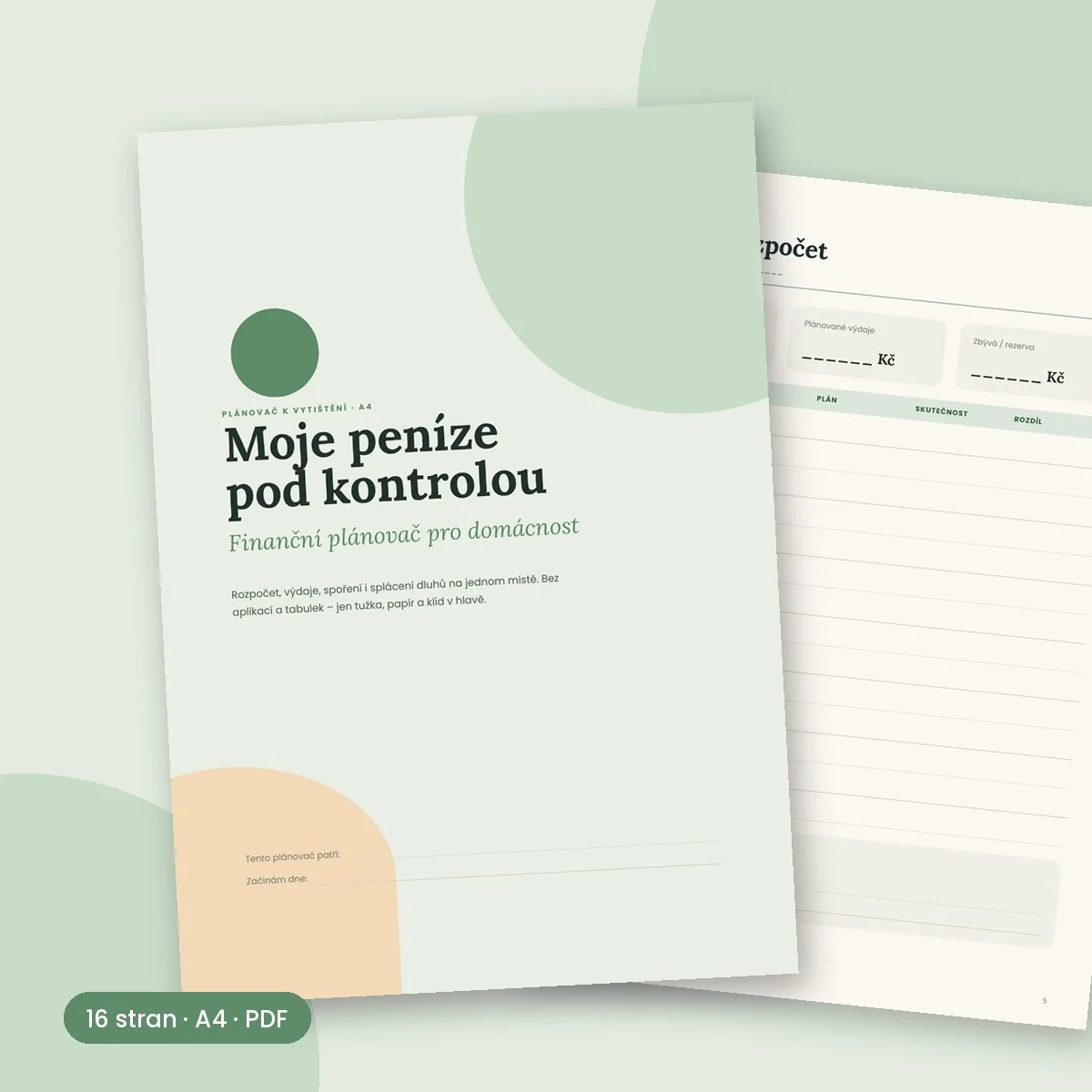 Finanční plánovač – rozpočet domácnosti