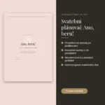Svatební plánovač k tisku na 12 měsíců