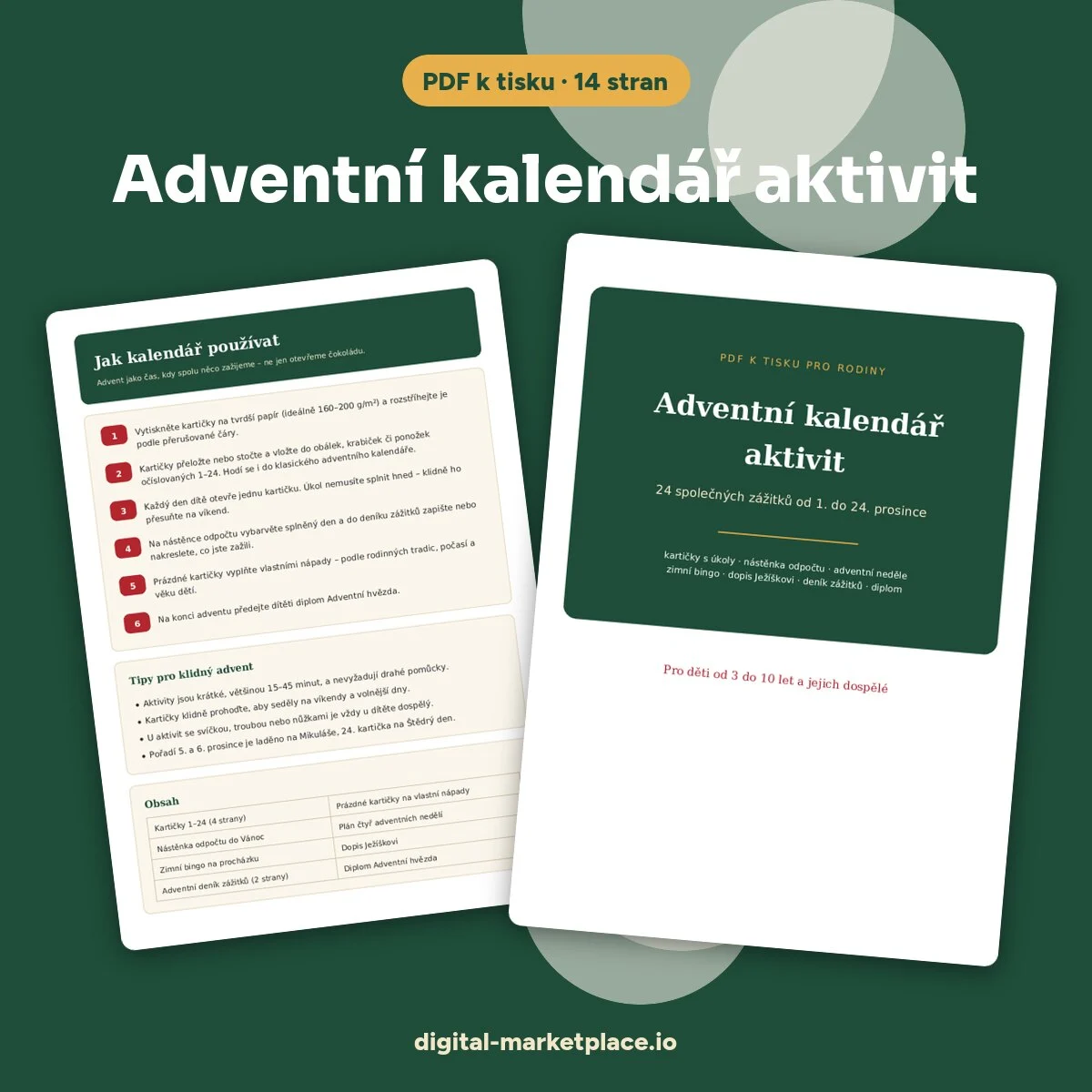 Náhled adventního kalendáře aktivit pro děti k tisku – kartičky s úkoly na 24 dní Náhled adventního kalendáře aktivit pro děti k tisku – kartičky s úkoly na 24 dní
