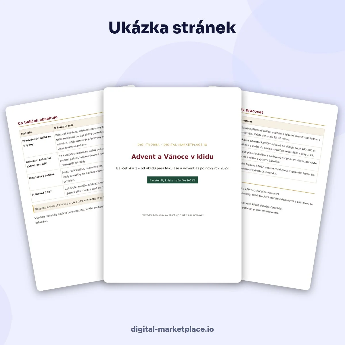 Balíček: Advent a Vánoce v klidu – 4 v 1 – ukázka 2